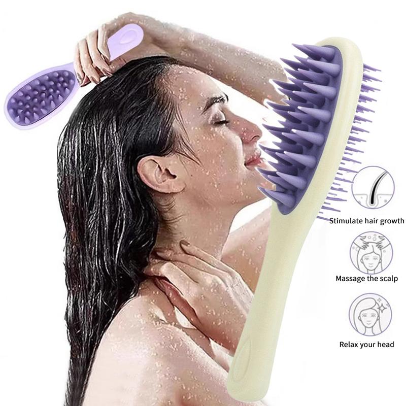 2-In-1 Double-Sided Shampoo And Brush